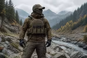 Equipement tactique en pleine nature